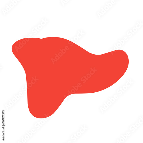 thick red liquid