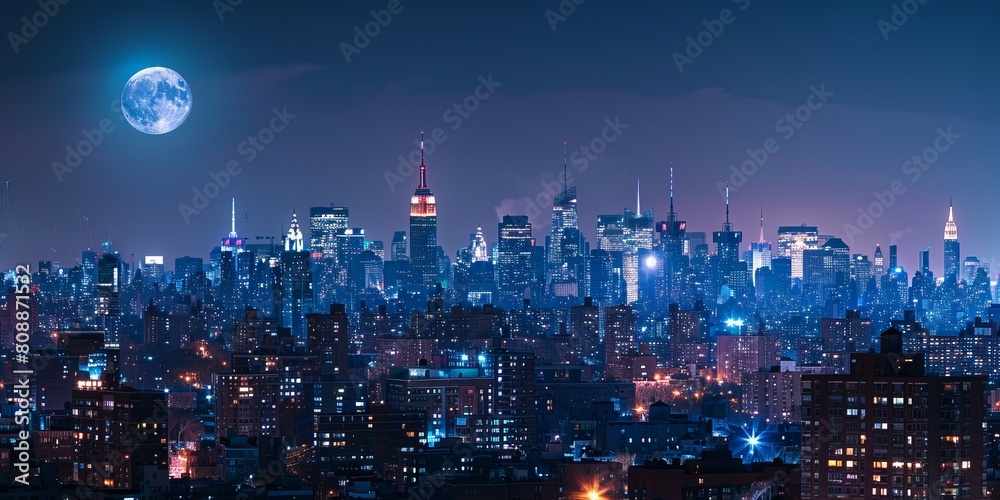 Obraz premium city at night