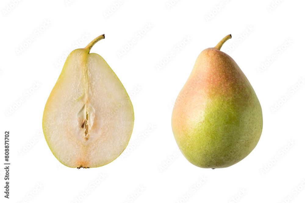 Pear isolated on white Background. Food background. Pear isolated on white Background. Food background.