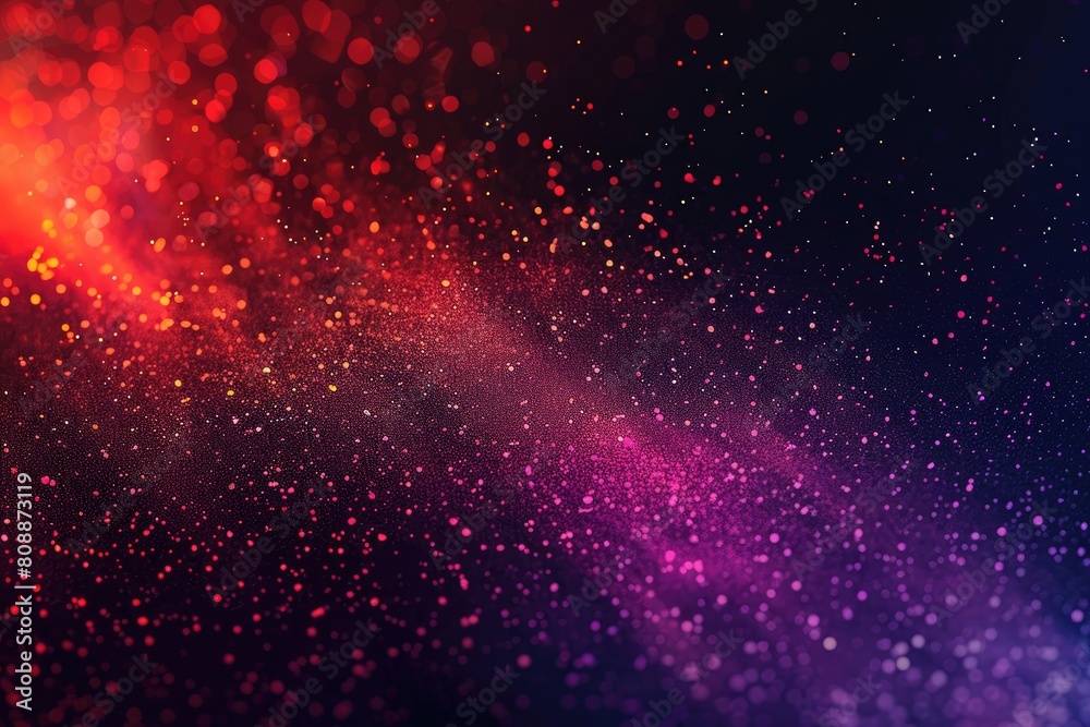 Fototapeta premium A colorful background with red and purple dots. The dots are scattered throughout the background, creating a sense of movement and energy