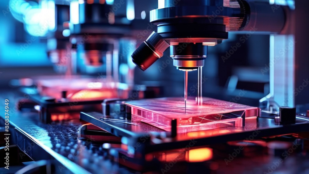 lab equipment. Microscope for studying different microorganisms. lab equipment. Microscope for studying different microorganisms.