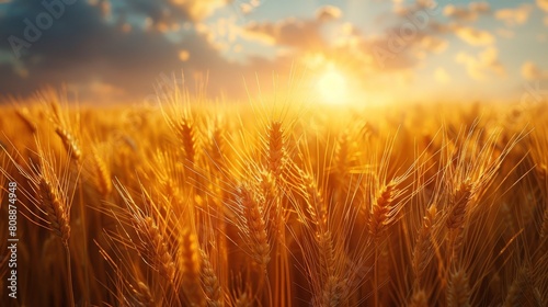 An idyllic wheat field in the summer sun © DZMITRY