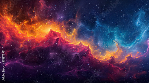 Cosmic space, stars and galaxies in outer space. © tbralnina