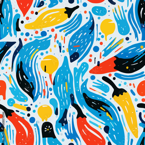 Seamless Colorful Chilly Pepper Pattern