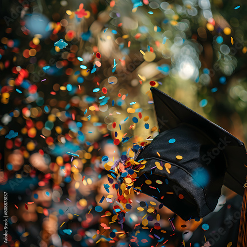 Flipping Tassels: Graduation Commencement - Embracing the Chapter of Life with Excitement and Uncertainty | Photo Stock Concept photo