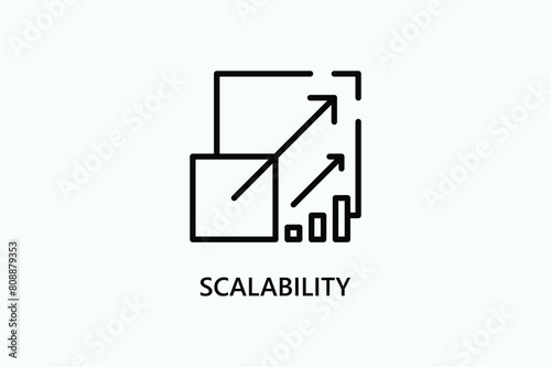 Scalability Vector Icon Or Logo Illustration