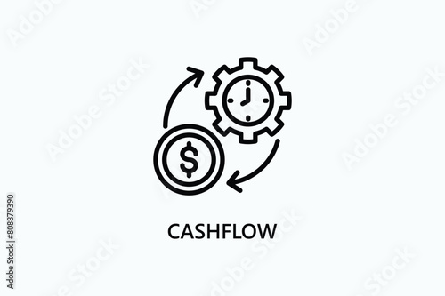Cashflow Vector Icon Or Logo Illustration