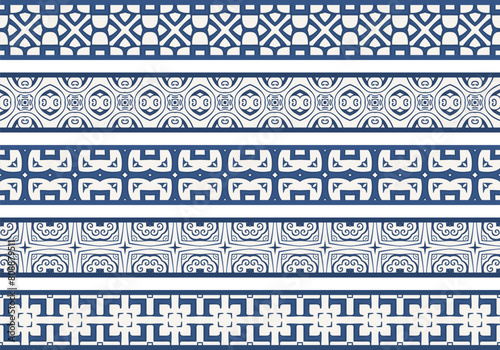 Seamless decorative borders