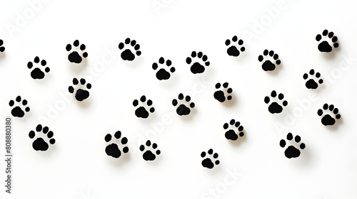 dog paws print pattern abstract graphic poster background