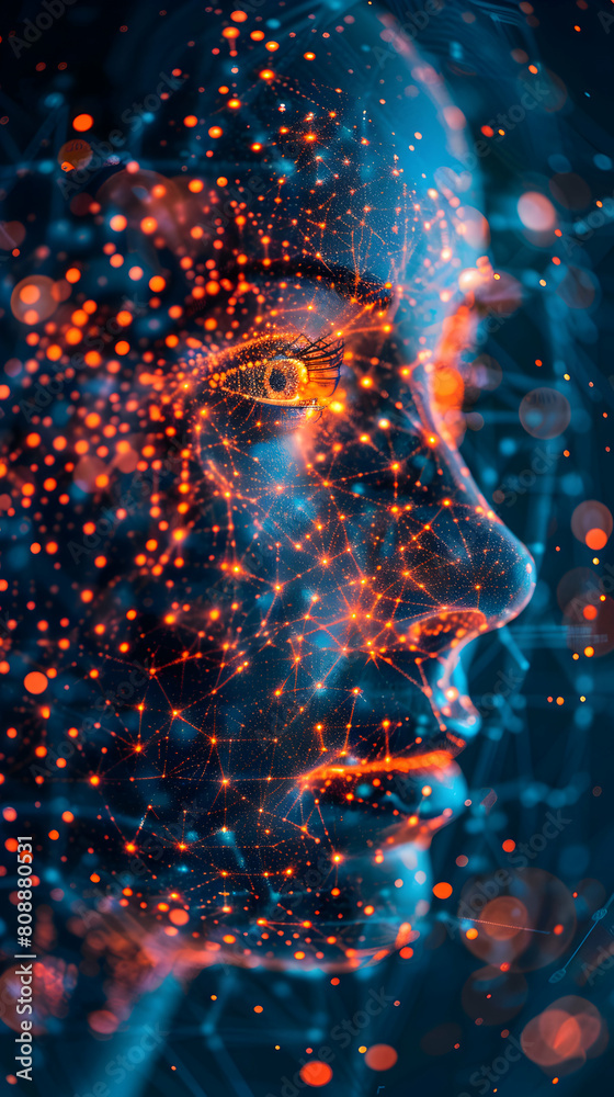 Photo realistic AI Financial Fraud Detection concept for Financial institutions relying on AI to reduce fraudulent activity and improve security Photo realistic AI Financial Fraud Detection concept for Financial institutions relying on AI to reduce fraudulent activity and improve security