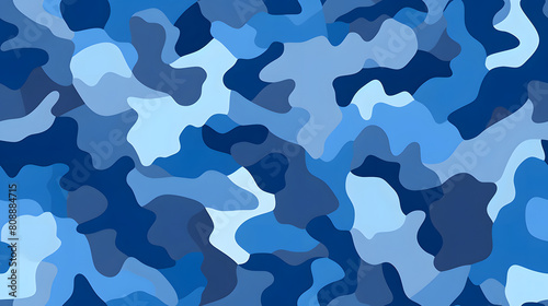 blue camouflage pattern design poster background