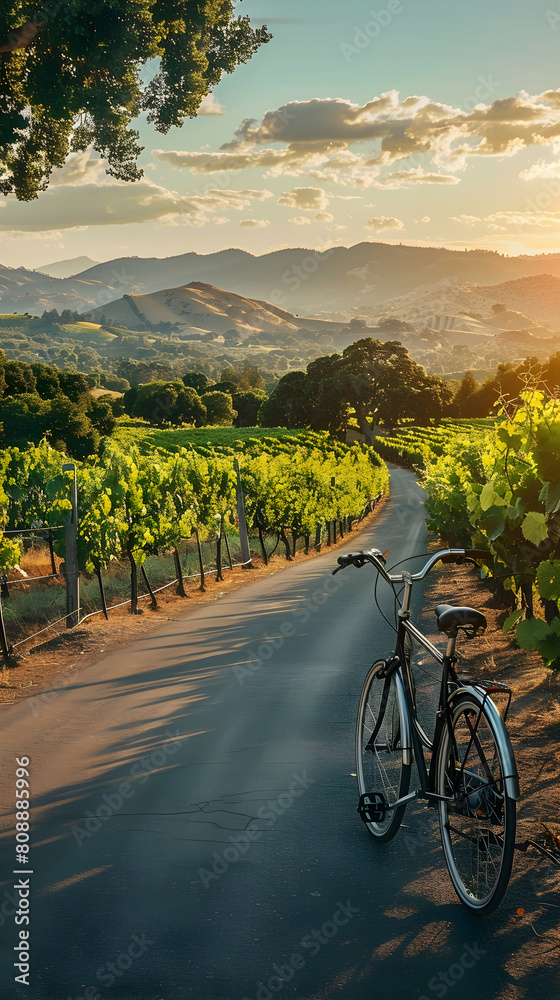 Bike Adventure Through California Vineyards: A Photo Realistic Journey Through Wine Country and Outdoor Exploration