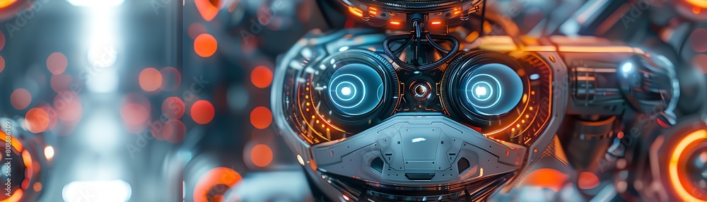 Immerse viewers in a digitally-painted frontal view of Renegade Robotics Immerse viewers in a digitally-painted frontal view of Renegade Robotics