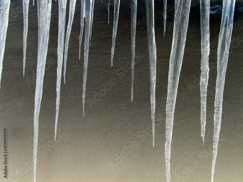 Photography icicles on a roof, nacka, sverige,sweden,Mats, stockholm