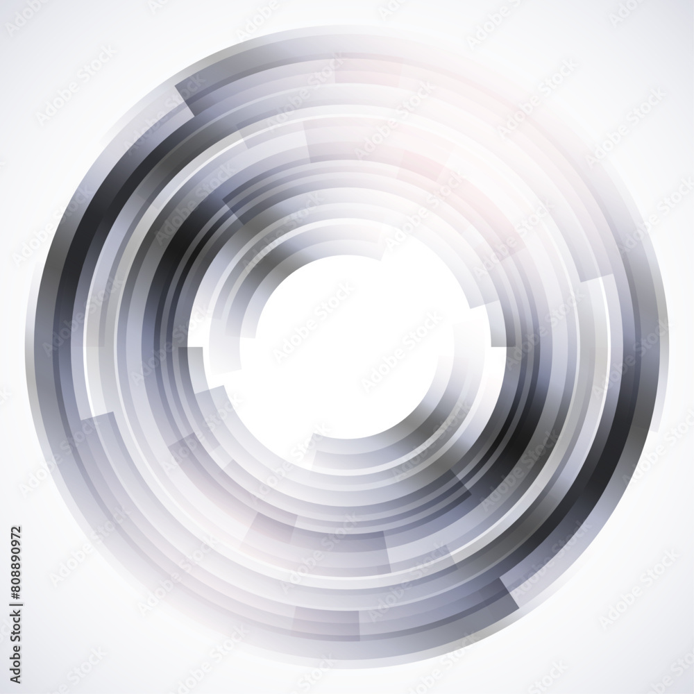 Obraz premium Geometric frame from circles, vector abstract background, wallpaper