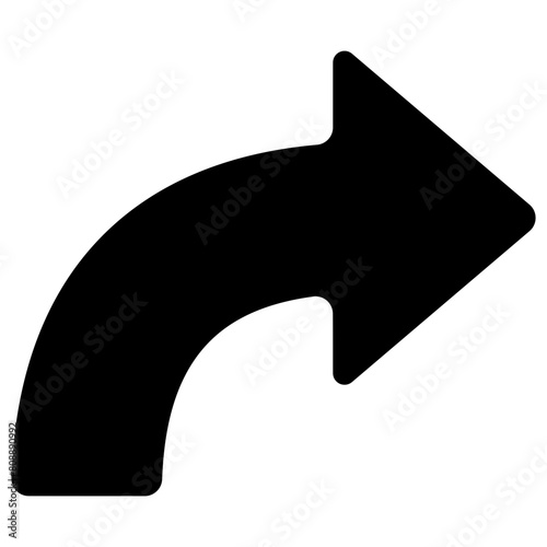 turn right solid icon