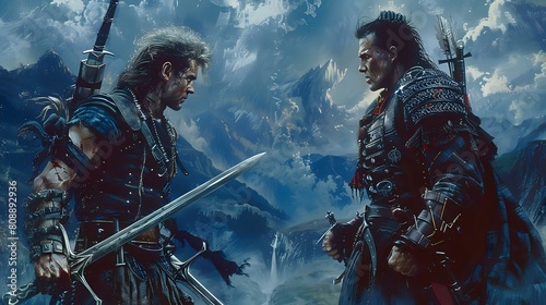 A Twist in Highlander 1986: Kurgan and McLeod's Sword Exchange photo