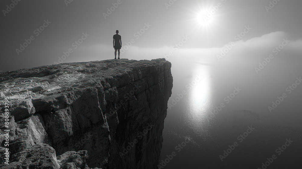 Obraz premium Bravery Unleashed: Confronting Fears with Confidence and Courage