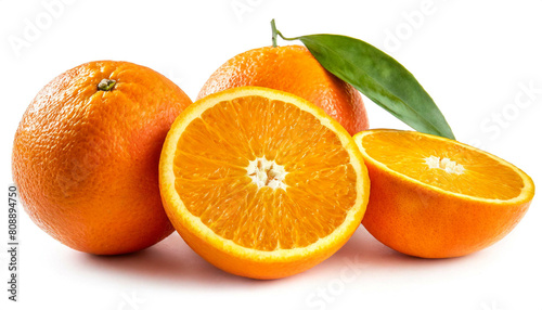 Orangen isoliert auf wei  en Hintergrund  Freisteller 