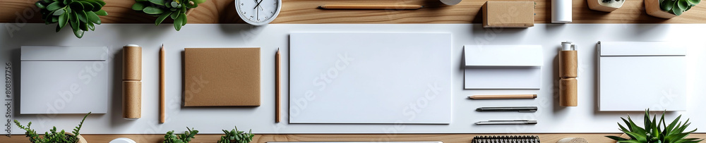 Fototapeta premium stationery on white background.