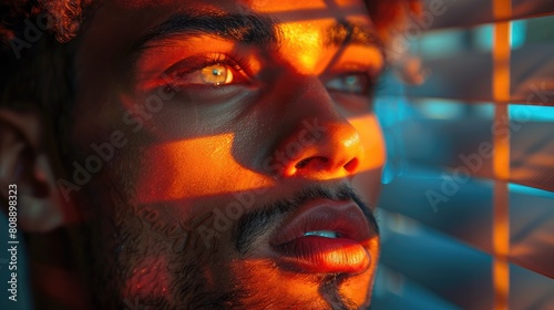 A Colourful Photo of a Male Model in Modeling