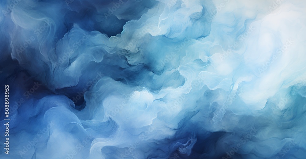 Elegant and ethereal, this abstract image captures swirling blue smoke, resembling flowing water or a cloudy sky, perfect for backgrounds or creative design elements Elegant and ethereal, this abstract image captures swirling blue smoke, resembling flowing water or a cloudy sky, perfect for backgrounds or creative design elements