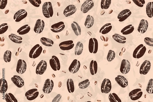 Coffee grains background. Coffee bean