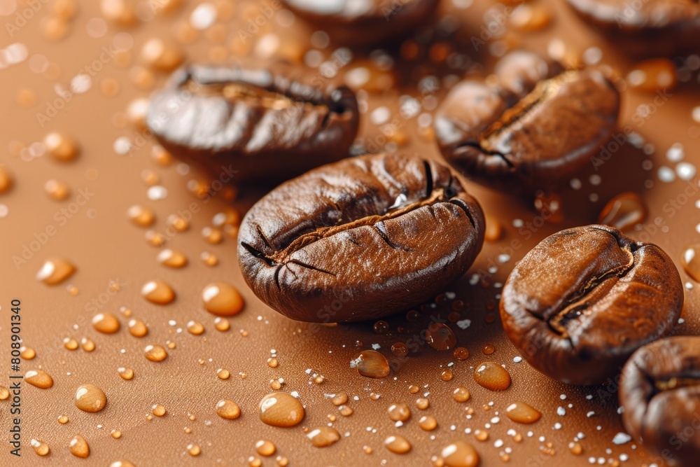Coffee grains background. Coffee bean Coffee grains background. Coffee bean