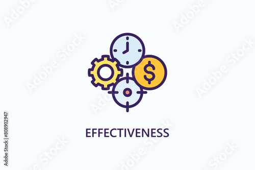 Effectiveness Vector Icon Or Logo Illustration