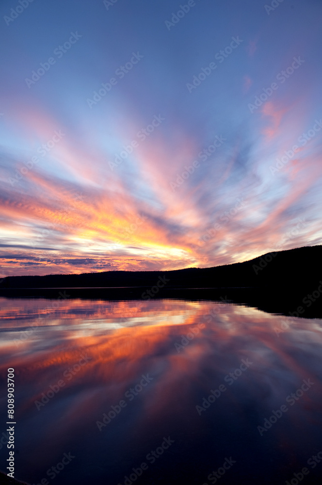Φωτογραφία sunset over the lake, åre,jämtland,sweden,sverige,norrland,Mats