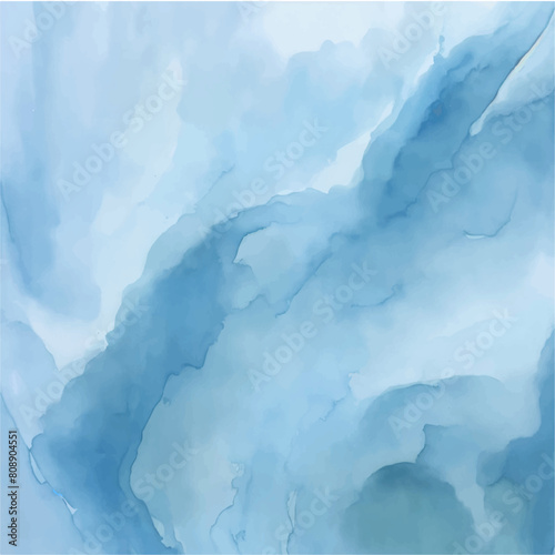 Blue Abstract watercolor background with space, Abstract colorful background, Blue watercolor	