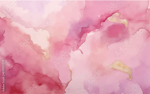 Colorful Abstract Pink Watercolor Background