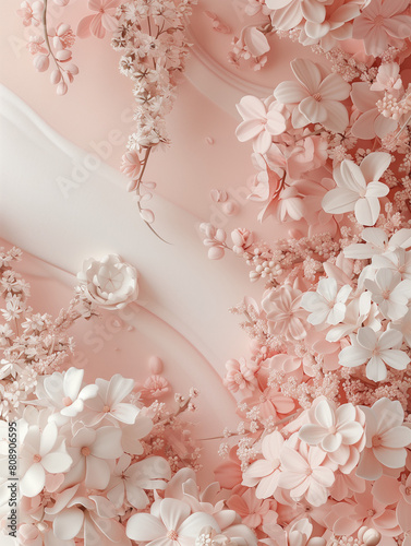 Pink Floral Background, Pink Flower sea