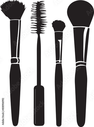 set of brushes for makeup