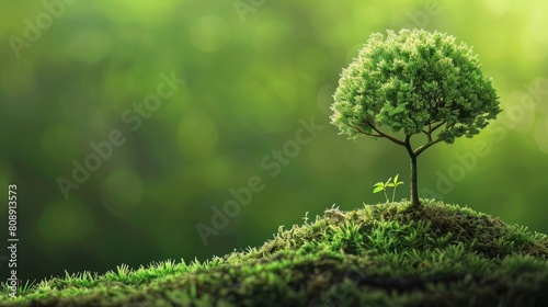 Environment Eco Natural Responsibility Sustainable with copy space. world environment day