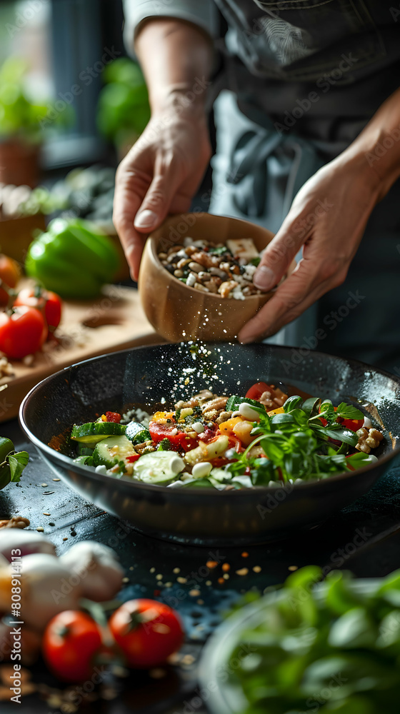 Fresh and Healthy Afternoon Snack Preparation for Productivity and Energy Boost - Photo Realistic Concept Fresh and Healthy Afternoon Snack Preparation for Productivity and Energy Boost - Photo Realistic Concept