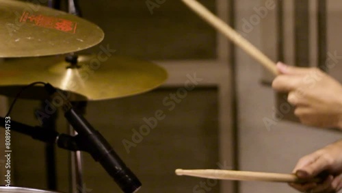 person playing drums photo