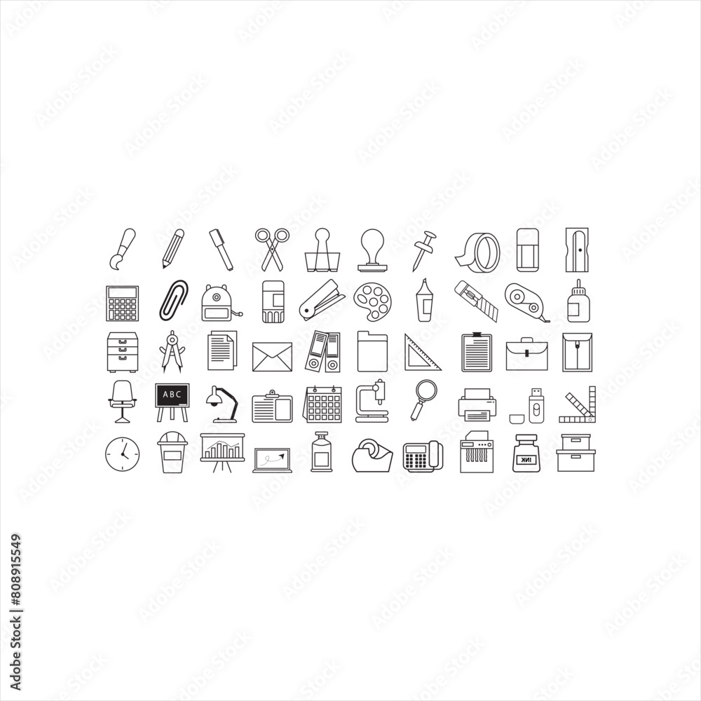 llustration vector graphic of stationary icon