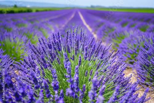 field of lavender Locate a lavender field or area with lavender plants in bloom. Lavender fields are often found in rural areas or at lavender farms