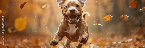 a beautiful happy looking pit pull puppie photo