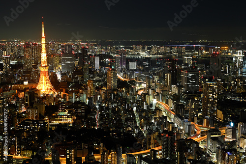 night view of Tokyo from Roppongi Hills