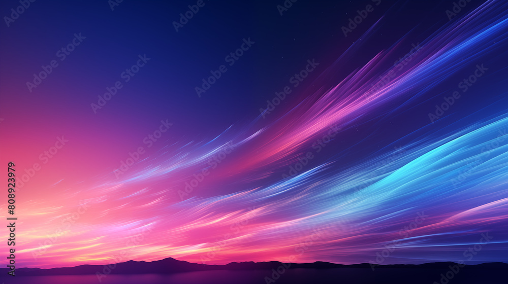 Vibrant Aurora Over Mountain Landscape