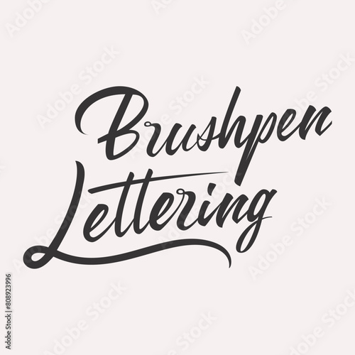 Brushpen Lettering  lettering card