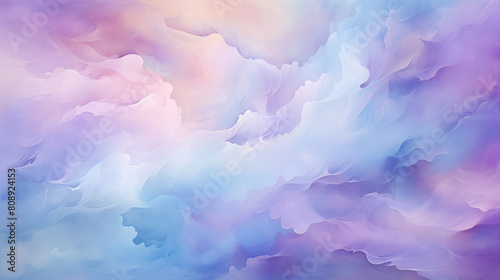 Abstract Cloud Formation in Pastel Colors