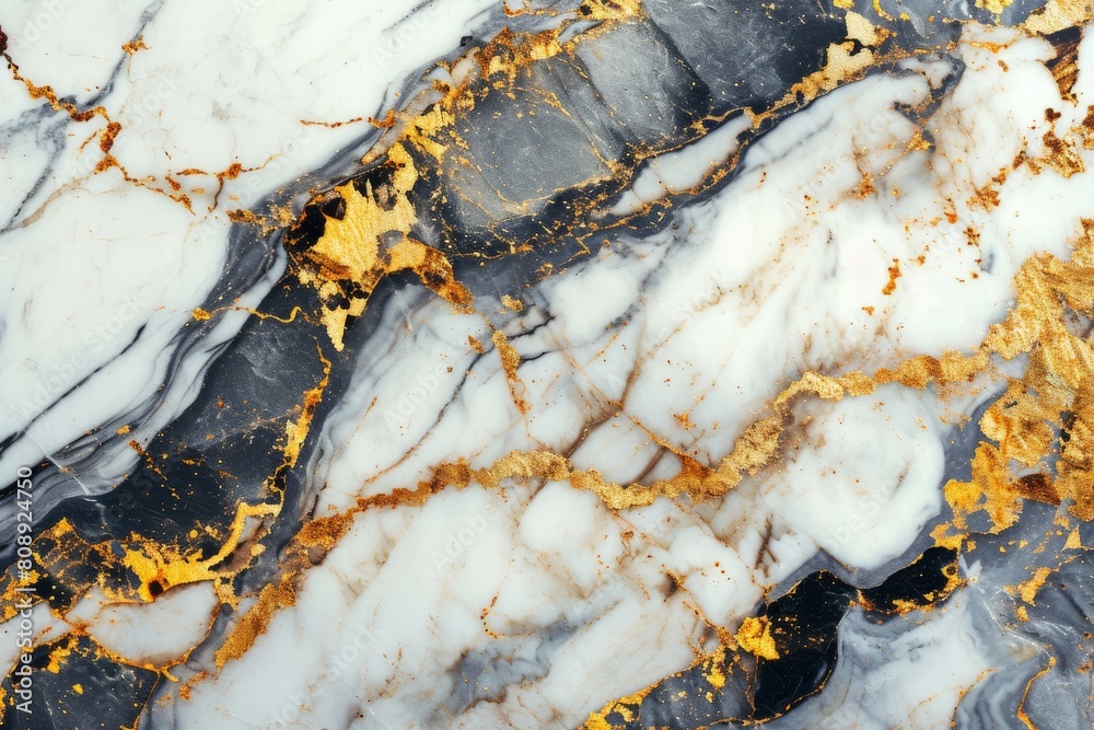 Natural White and Gold marble texture for skin tile wallpaper luxurious background. Creative Stone ceramic art interiors design, Ai generated