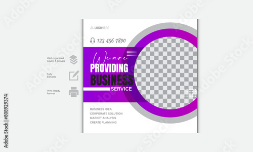 Social Media Post Banner Layout
