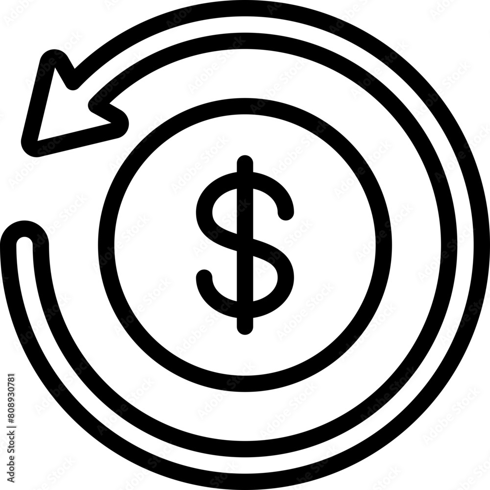 Return On Investment Icon Return On Investment Icon