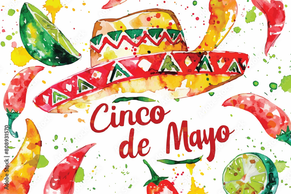 Cinco de mayo hand drawn lettering design vector illustration perfect for advertising, poster, announcement, invitation, mexican party, greeting card Ganeretive AI Cinco de mayo hand drawn lettering design vector illustration perfect for advertising, poster, announcement, invitation, mexican party, greeting card Ganeretive AI