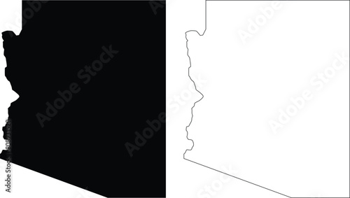 Arizona state vector outline contour silhouette 