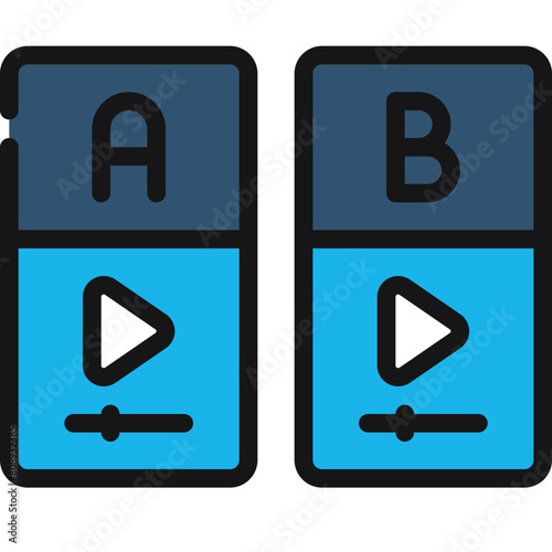 AB Testing Videos Icon